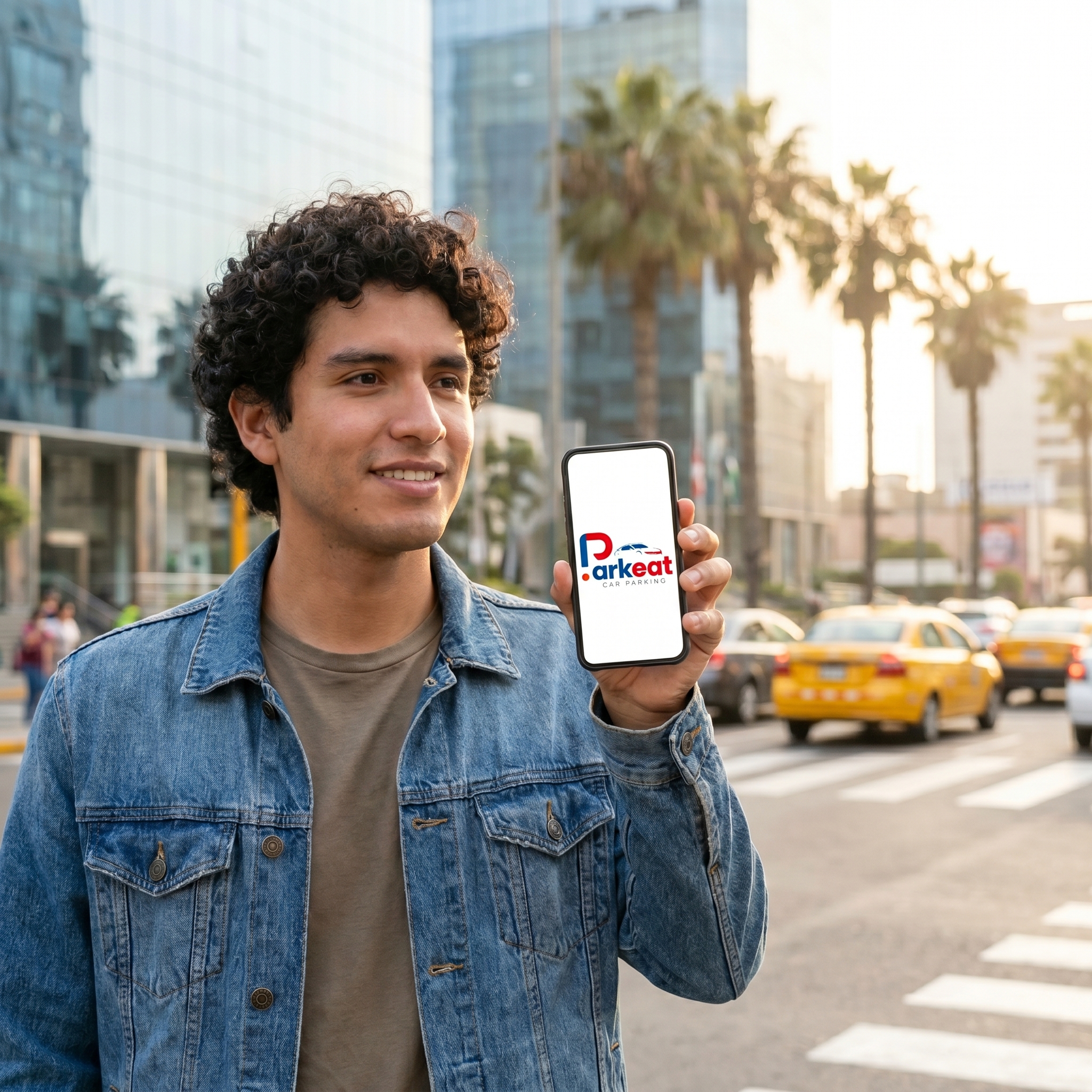Conductor usando la app Parkeat